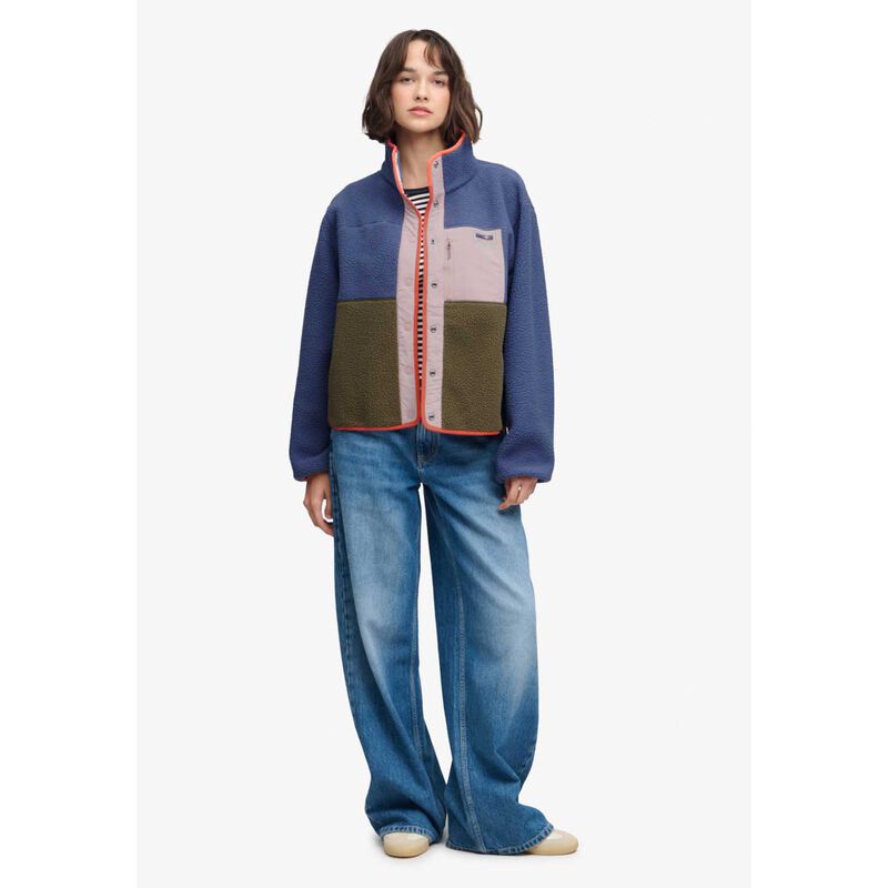 Superdry Colour Block Fleece Jacket image number 3